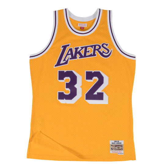 Mitchell & Ness Ανδρική φανέλα Magic Johnson Los Angeles Lakers 1984-85 Gold Swingman Player Jersey